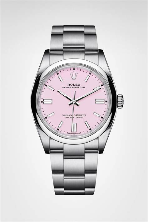 rolex pink dial|rolex oyster 36 perpetual.